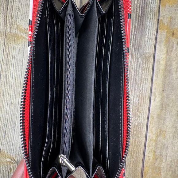 Aldi Disney Minnie Mouse Vegan Leather Wallet Wristlet Clutch - Picture 4 of 6